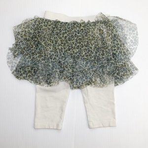 Girls 9-12 Months Tights with Leopard Print Tutu